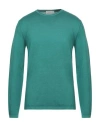 Wool & Co Man Sweater Emerald Green Size L Merino Wool