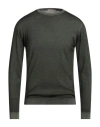 Wool & Co Man Sweater Green Size L Merino Wool In Green