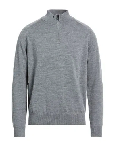 Wool & Co Man Sweater Grey Size L Merino Wool In Multi