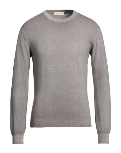 Wool & Co Man Sweater Grey Size M Merino Wool In Multi