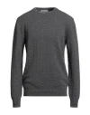 Wool & Co Man Sweater Grey Size Xxl Wool, Polyamide In Gray