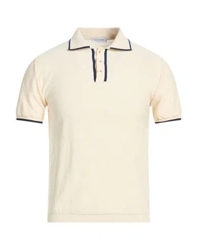 Wool & Co Man Sweater Ivory Size L Cotton In Neutral