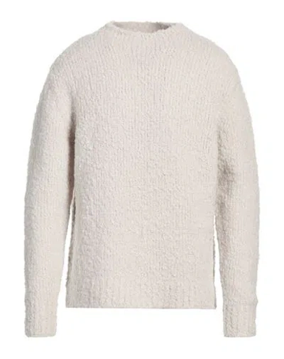 Wool & Co Man Sweater Ivory Size L Merino Wool, Polyamide In White