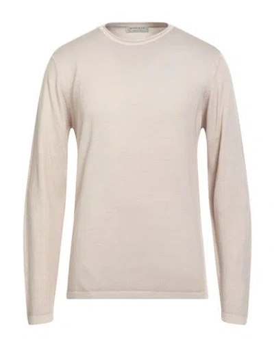 Wool & Co Man Sweater Ivory Size L Merino Wool In White