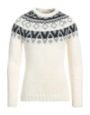 Wool & Co Man Sweater Ivory Size M Acrylic, Wool, Alpaca Wool, Viscose