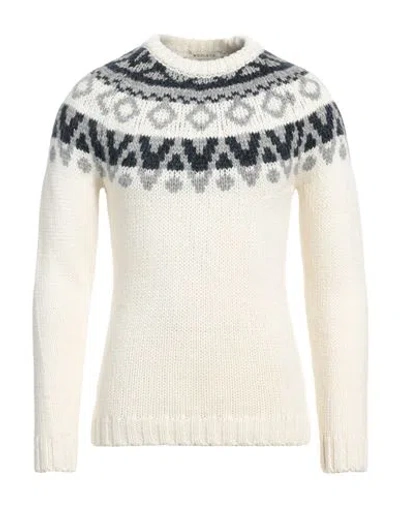 Wool & Co Man Sweater Ivory Size M Acrylic, Wool, Alpaca Wool, Viscose