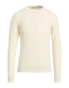 Wool & Co Man Sweater Ivory Size Xl Wool, Polyamide In White