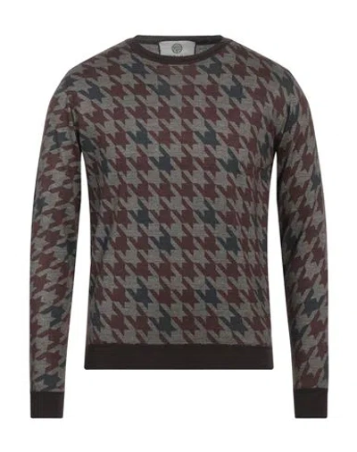 Wool & Co Man Sweater Khaki Size L Polyamide, Wool In Beige