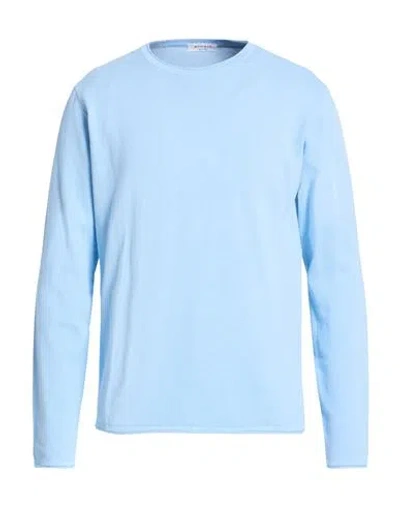 Wool & Co Man Sweater Light Blue Size L Cotton
