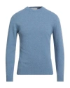 Wool & Co Man Sweater Light Blue Size L Wool, Polyamide
