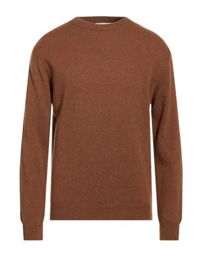 Wool & Co Man Sweater Light Brown Size L Wool