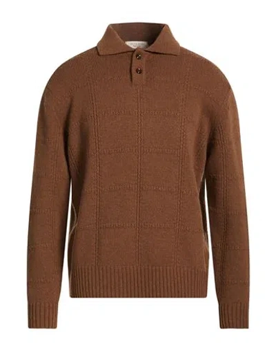 Wool & Co Man Sweater Light Brown Size L Wool In Animal Print