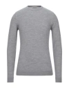 Wool & Co Man Sweater Light Grey Size S Merino Wool