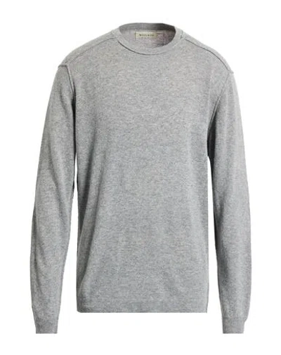 Wool & Co Man Sweater Light Grey Size Xxl Merino Wool, Viscose, Polyamide, Cashmere In Gray