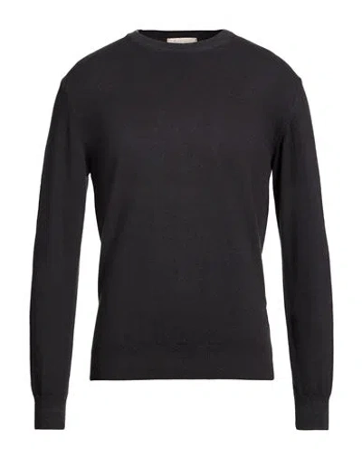 Wool & Co Man Sweater Midnight Blue Size L Merino Wool In Multi