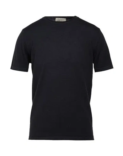 Wool & Co Man Sweater Midnight Blue Size M Merino Wool In Black