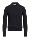 Wool & Co Man Sweater Midnight Blue Size M Virgin Wool