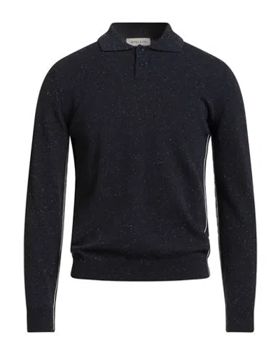 Wool & Co Man Sweater Midnight Blue Size M Virgin Wool