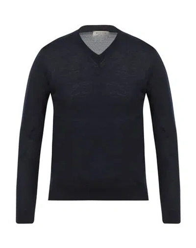 Wool & Co Man Sweater Midnight Blue Size S Merino Wool