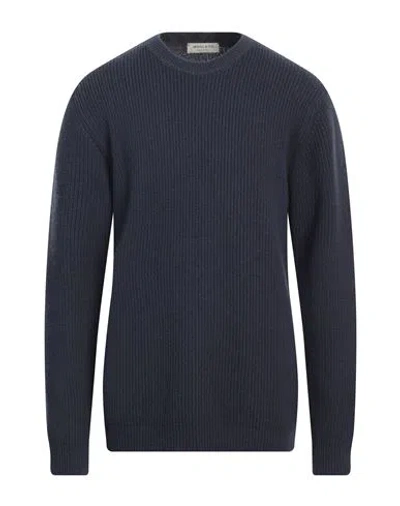 Wool & Co Man Sweater Midnight Blue Size Xxl Merino Wool