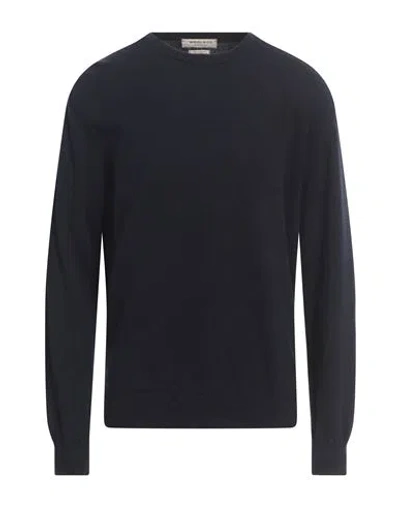 Wool & Co Man Sweater Midnight Blue Size Xxl Merino Wool, Cashmere