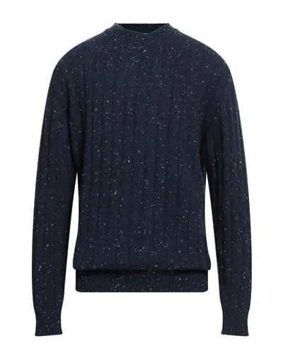 Wool & Co Man Sweater Midnight Blue Size Xxl Wool, Polyamide