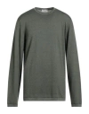 Wool & Co Man Sweater Military Green Size Xl Merino Wool