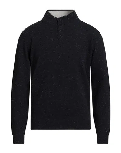 WOOL & CO WOOL & CO MAN SWEATER NAVY SIZE L MERINO WOOL