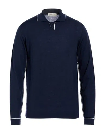 Wool & Co Man Sweater Navy Size L Merino Wool In Blue