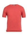 Wool & Co Man Sweater Orange Size L Cotton