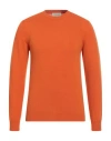 Wool & Co Man Sweater Orange Size M Wool, Cashmere