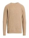 Wool & Co Man Sweater Sand Size L Wool, Polyamide In Brown