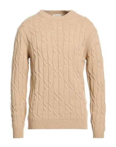 Wool & Co Man Sweater Sand Size Xxl Wool, Polyamide In Neutral