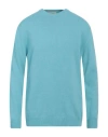 Wool & Co Man Sweater Sky Blue Size Xxl Wool, Polyamide