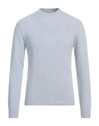 Wool & Co Man Sweater Sky Blue Size Xxl Wool, Polyamide