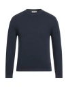 Wool & Co Man Sweater Slate Blue Size M Merino Wool