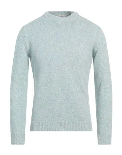 Wool & Co Man Sweater Turquoise Size Xxl Wool, Polyamide In Blue