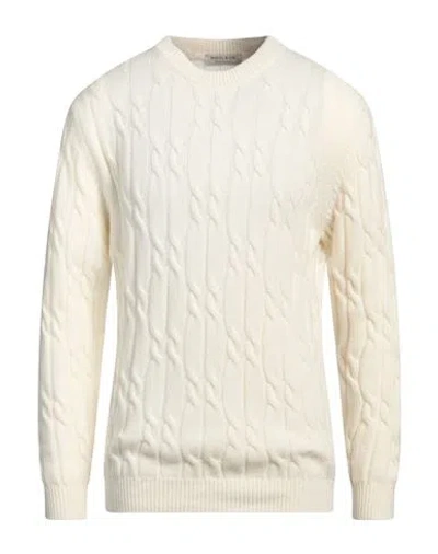 Wool & Co Man Sweater White Size Xxl Wool, Polyamide