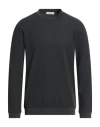 Wool & Co Man Sweatshirt Black Size Xxl Cotton In Multi