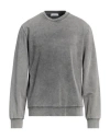 Wool & Co Man Sweatshirt Grey Size L Cotton, Elastane