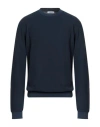 Wool & Co Man Sweatshirt Midnight Blue Size L Cotton