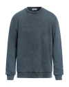 Wool & Co Man Sweatshirt Slate Blue Size Xl Cotton, Elastane In Blue