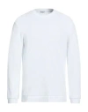 Wool & Co Man Sweatshirt White Size Xxl Cotton In Blue