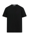 Wool & Co Man T-shirt Black Size Xl Cotton In Black