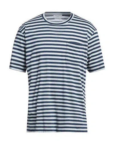 Wool & Co Man T-shirt Blue Size Xl Mako Cotton