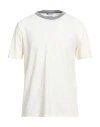 Wool & Co Man T-shirt Ivory Size M Cotton In White