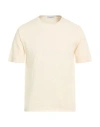 Wool & Co Man T-shirt Ivory Size Xxl Cotton In Neutral
