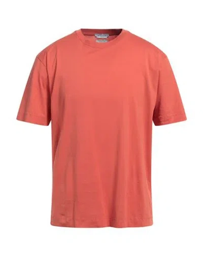 Wool & Co Man T-shirt Orange Size Xl Cotton