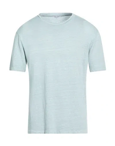 Wool & Co Man T-shirt Sky Blue Size L Linen, Elastane