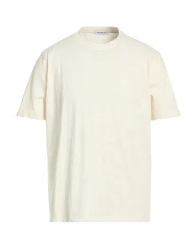 Wool & Co Man T-shirt Cream Size L Cotton In Neutral